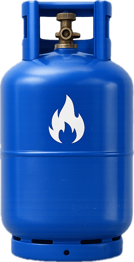 Balita de gas licuado azul